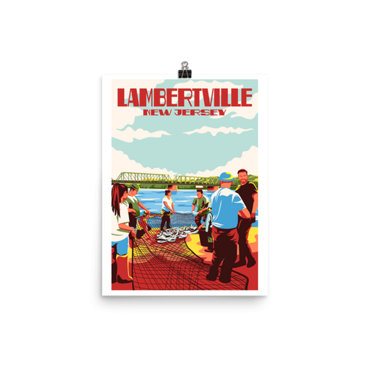 Lambertville "Shad Fishing" Digital Print