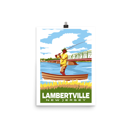 Lambertville "Fishing" Digital Print