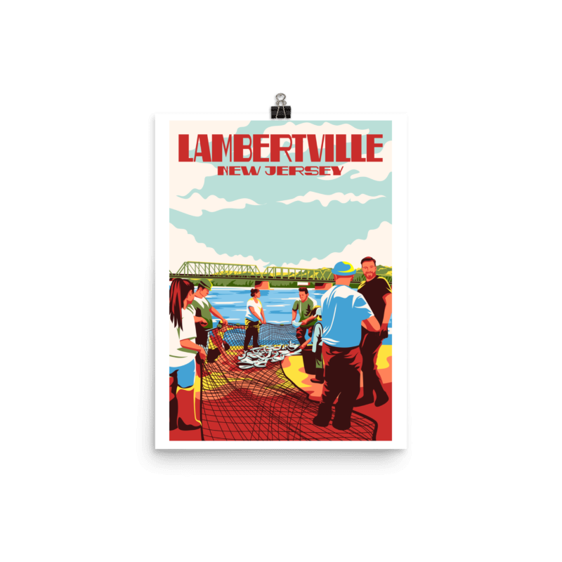 Lambertville "Shad Fishing" Digital Print