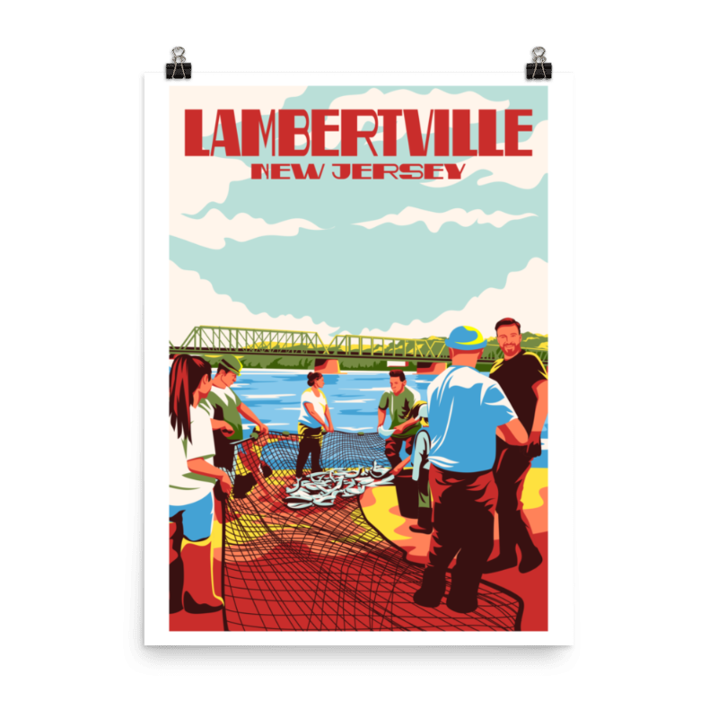 Lambertville "Shad Fishing" Digital Print