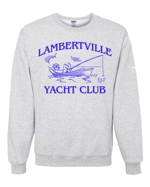 Lambertville "Yacht Club" Crewneck Sweatshirt (Ash)