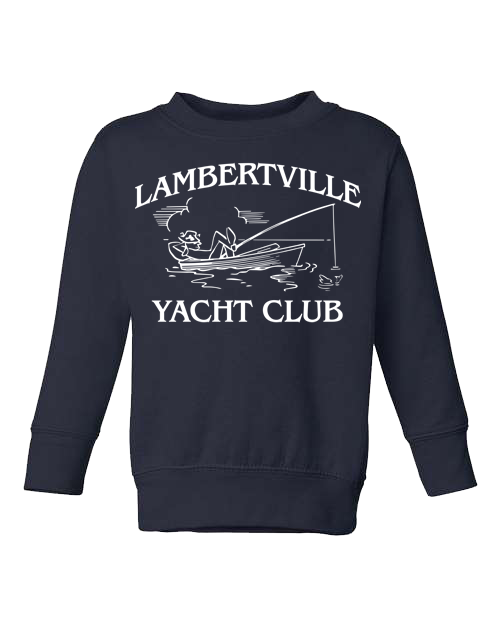 Lambertville "Yacht Club" Toddler Fleece Crewneck Sweatshirt
